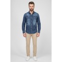 Patriot camicia in denim di cotone CU123 [e079ea73]