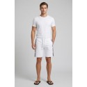 Moschino bermuda in cotone stretch con bande logate V1A6885-4409 [776edb09]