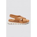 Riposella sandalo in pelle con fascia incrociata BRUNA-WC00BX [c937427b]
