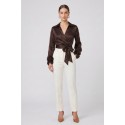 Maidoma blusa incrociata in misto viscosa PE26F183/MA8444 [ff48223e]
