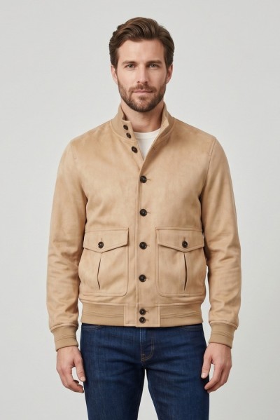 Markup bomber lupetto con chiusura a bottoni MK694010 — 805219040068991_1