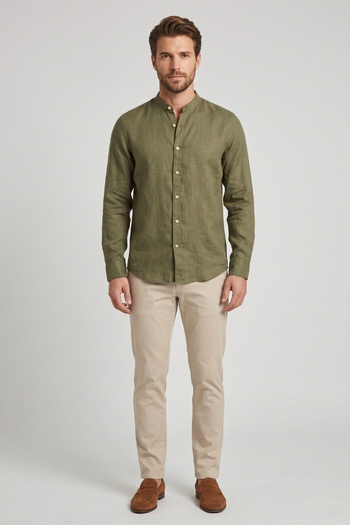 Markup camicia coreana in lino MK13002 [7aeab4bb]