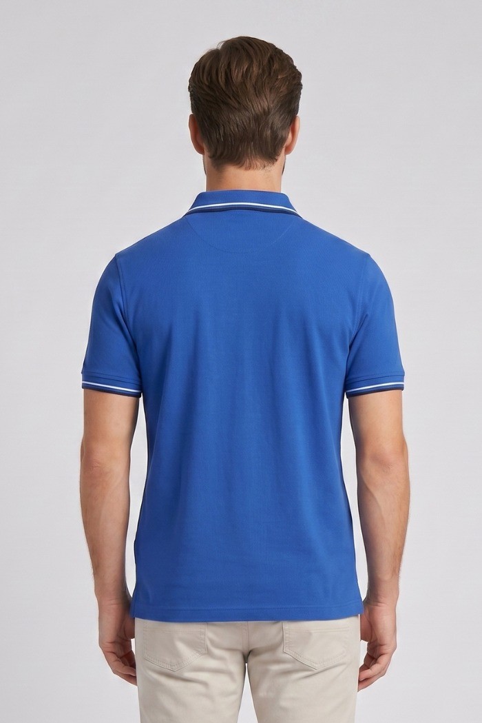 Guy polo in piquet di cotone Cabrio717t-pc M49902 [79b87a82]