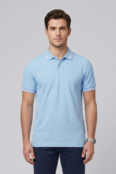 Guy polo in piquet con contrasti Cabrio781-pc M49903 [cfb55198]