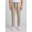 Markup pantalaccio in cotone a righe con pences mk295154 [4421f009]