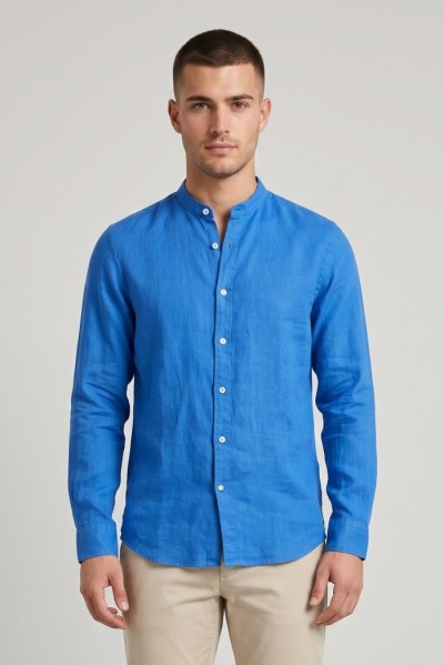 Markup camicia coreana in lino MK13002 [4c894bf3]