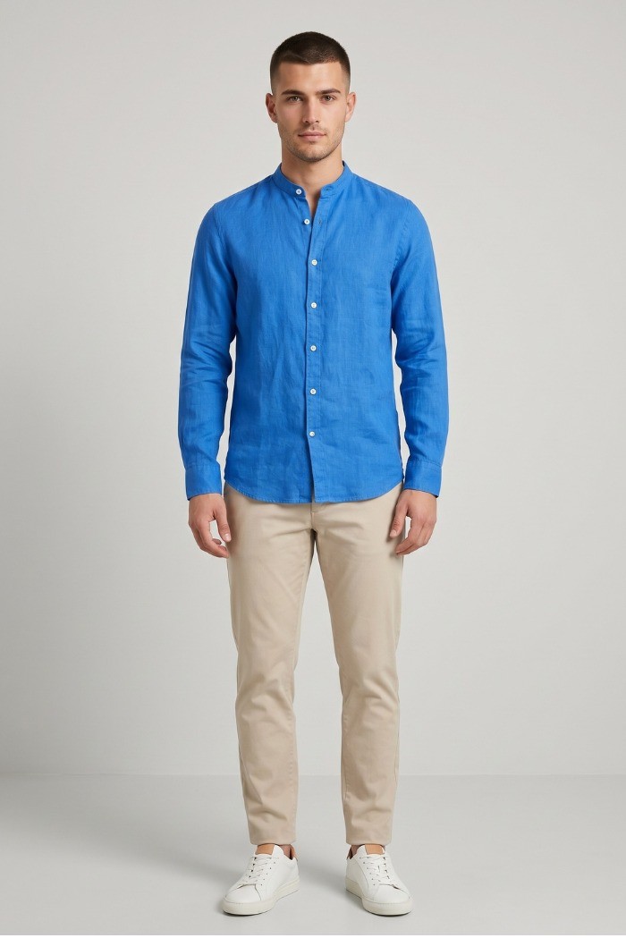 Markup camicia coreana in lino MK13002 [22b2c9fa]