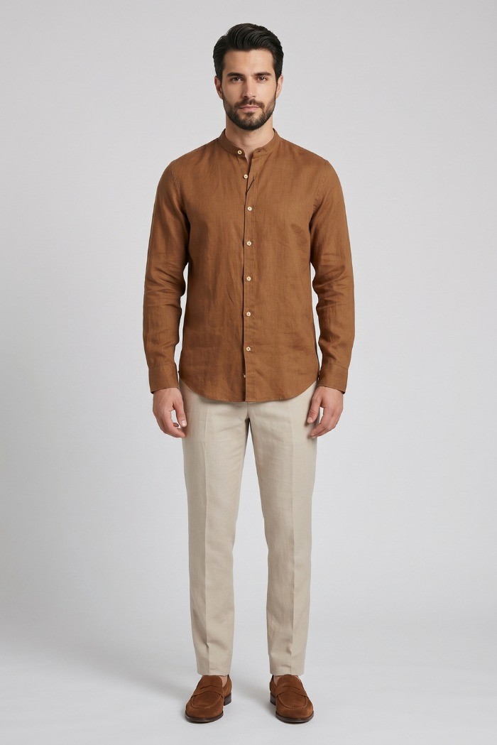 Markup camicia coreana in lino MK13002 [baf5cd03]