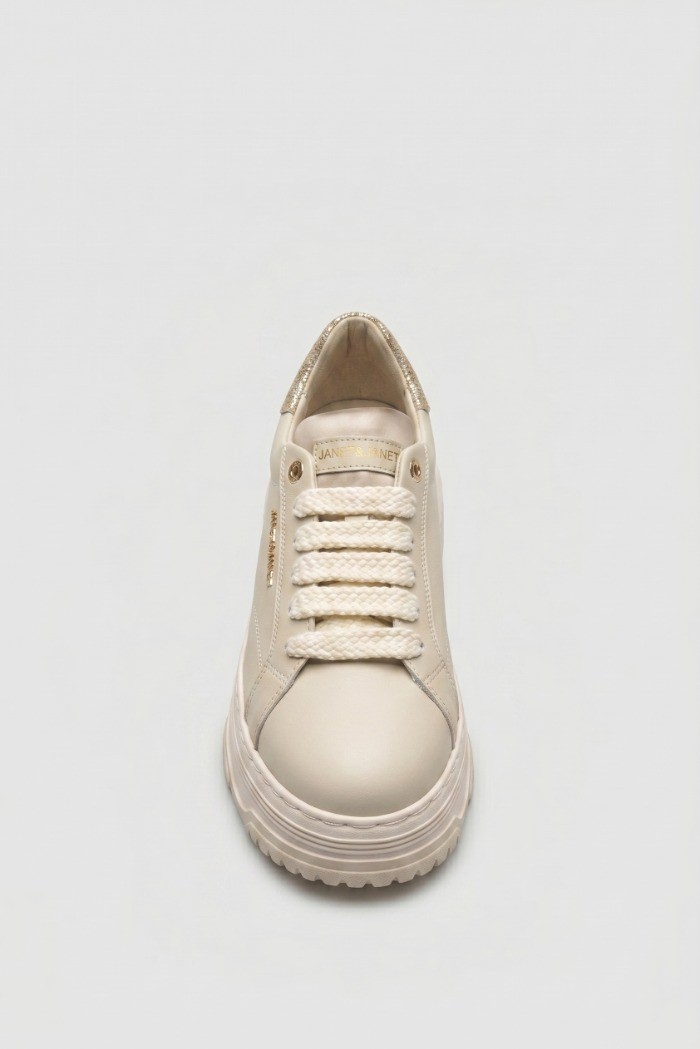 Janet&Janet sneaker platform in pelle J-552 [865dad9d]
