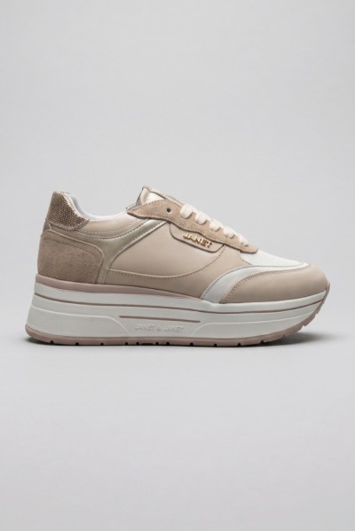 Janet&Janet sneaker platform in pelle J-591 — 805219040080013_1