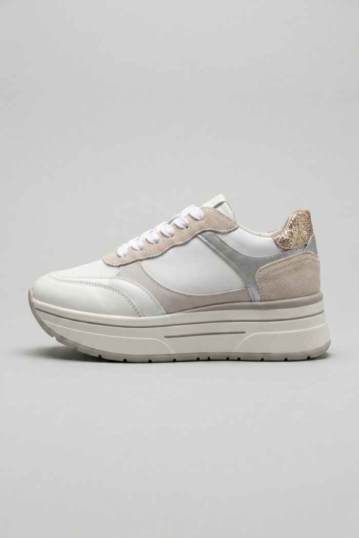 Janet&Janet sneaker platform in pelle J-591 [4c82a42b]