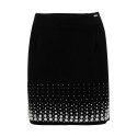 Influencer gonna in misto viscosa con perle e strass 03AB117 [25c1b7de]