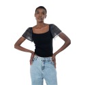 Influencer t-shirt con scollo bardot 03AB135 [0a640ac5]