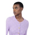 Influencer cardigan girocollo con bottoni oro 03H93722 [a3db2cb4]