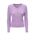 Influencer cardigan girocollo con bottoni oro 03H93722 [a68b6baa]
