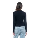 Influencer cardigan girocollo con bottoni oro 03H93722 [d15c950b]