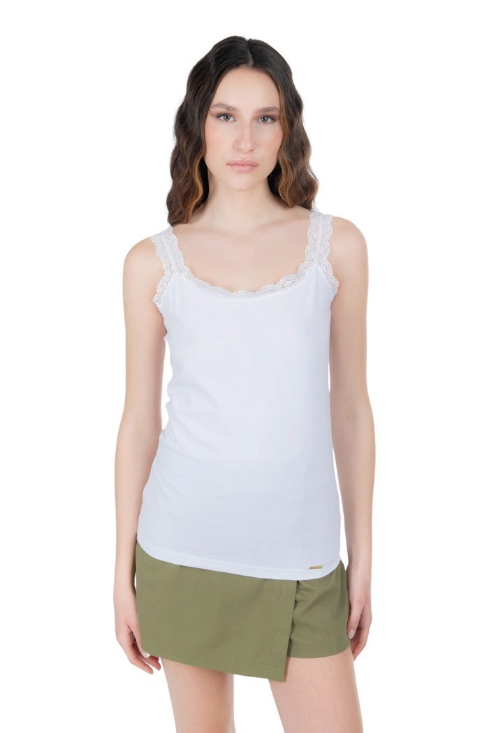 Influencer top con dettagli in pizzo 03G0358 [46c17417]
