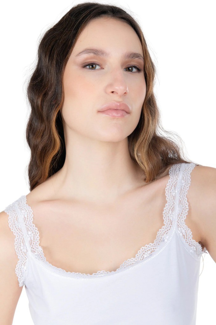 Influencer top con dettagli in pizzo 03G0358 [9fe7371a]