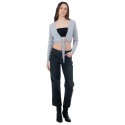 Influencer cardigan corto in misto viscosa 03J7282 [c8a265e6]