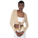 Influencer cardigan corto in misto viscosa 03J7282 [485e165b]
