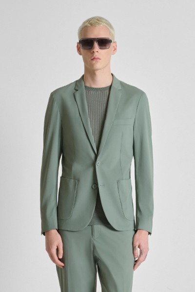 Antony Morato giacca slim in tessuto tecnico bi-stretch Rad MMJS00074-FA600311 — 805219040078535_2