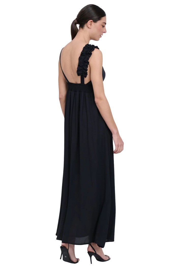 Influencer abito lungo con rouches 03T0040 [d969a710]