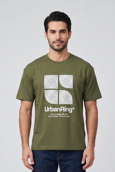 Urban Ring t-shirt in jersey di cotone UR811031 [d04a2e2e]