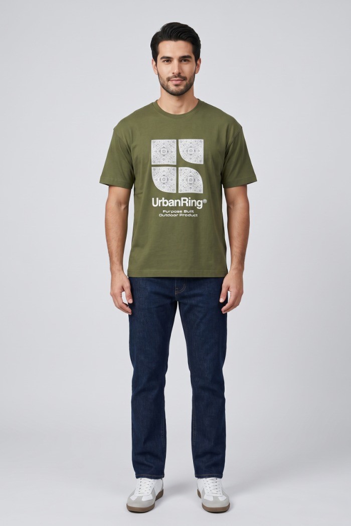 Urban Ring t-shirt in jersey di cotone UR811031 [bb21eb39]