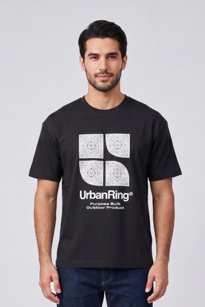 Urban Ring t-shirt in jersey di cotone UR811031 [9a2efe47]