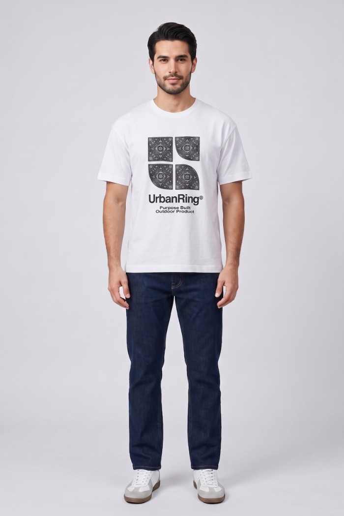 Urban Ring t-shirt in jersey di cotone UR811031 [98264899]