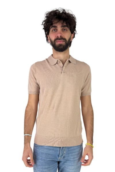 Urban Ring polo in filo con logo ricamato sul petto UR810007 [66ac9e52]