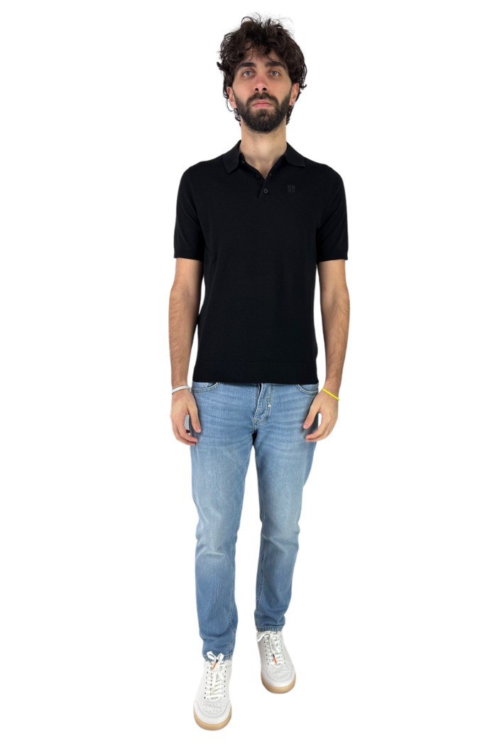 Urban Ring polo in filo con logo ricamato sul petto UR810007 [915f8e15]