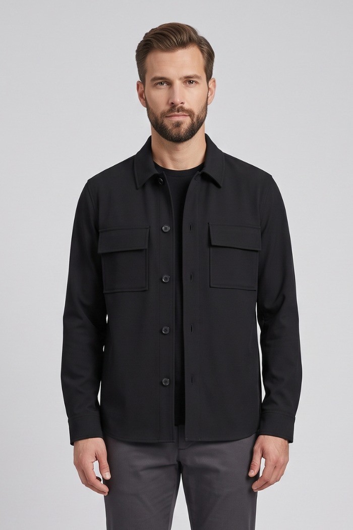 Moro camicia in poliviscosa stretch MEG611 [f40a8b17]