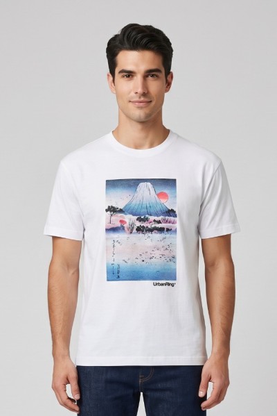Urban Ring t-shirt in jersey di cotone UR811027 [0357ddb8]