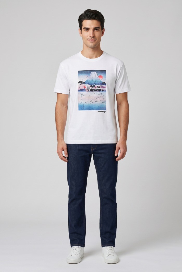 Urban Ring t-shirt in jersey di cotone UR811027 [6d6c5fb1]
