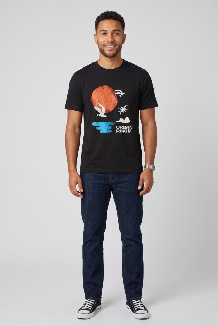 Urban Ring t-shirt in jersey di cotone UR811036 [2451cccd]