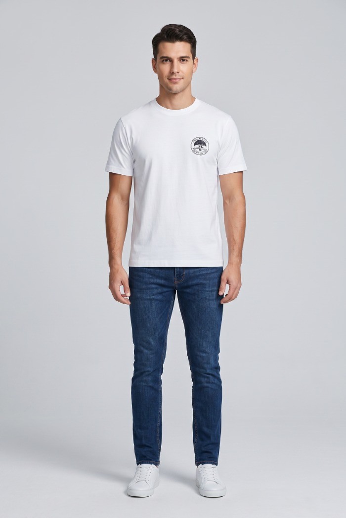 Urban Ring t-shirt in jersey di cotone UR811024 [7d43afeb]