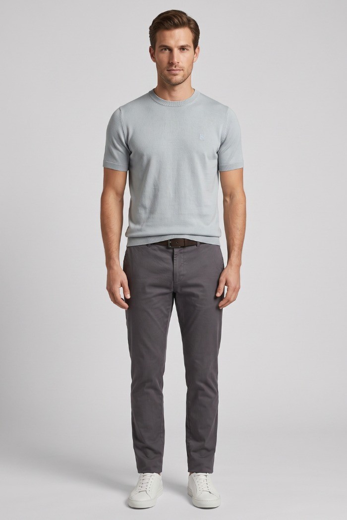 Urban Ring maglia girocollo mezza manica in cotone UR810005 [ac260aad]