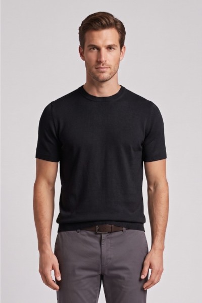 Urban Ring maglia girocollo mezza manica in cotone UR810005 [7a53fafd]