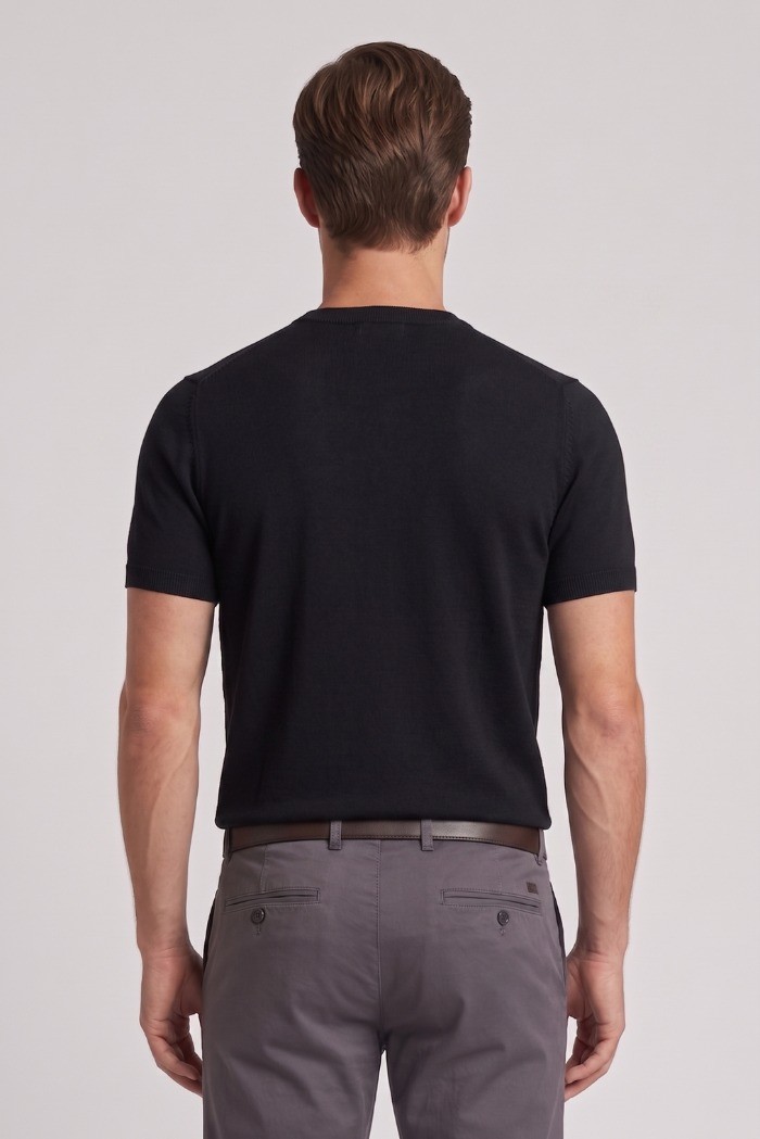 Urban Ring maglia girocollo mezza manica in cotone UR810005 [a375b9f0]