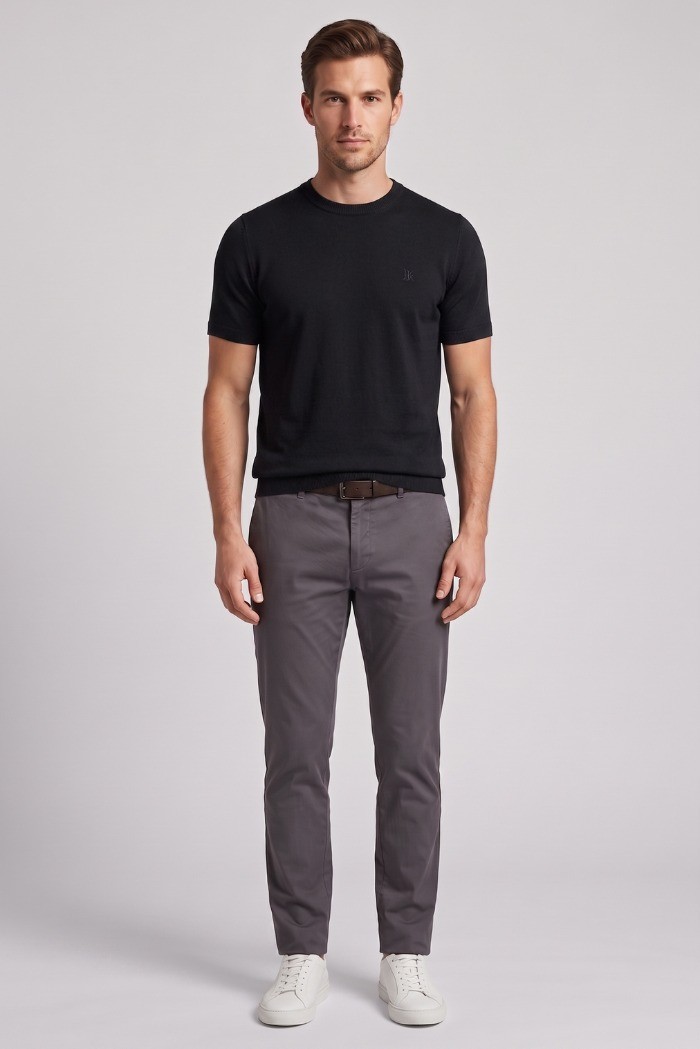 Urban Ring maglia girocollo mezza manica in cotone UR810005 [146878f4]