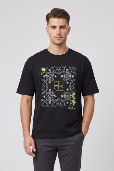 Urban Ring t-shirt in jersey di cotone con stampa UR811025 [02167630]