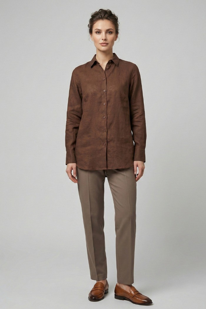 Blash camicia in lino BS1730006 [0b15f864]