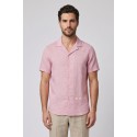Markup camicia collo riviera in lino delavè MK293039 [33f94468]