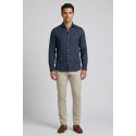 Markup camicia in lino con collo francese MK13003 [a59353a1]