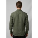 Markup camicia in lino con collo francese MK13003 [e8f64046]