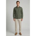 Markup camicia in lino con collo francese MK13003 [5feb8142]