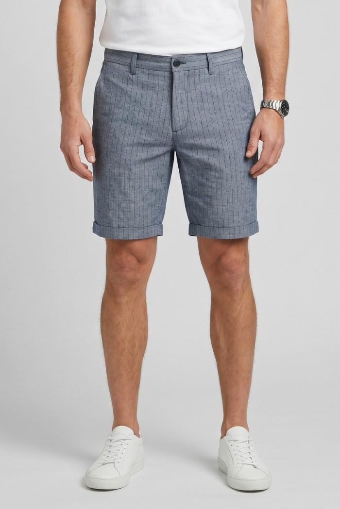 Markup bermuda in misto cotone e lino stretch MK295212 [720f1152]
