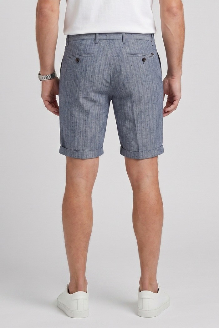 Markup bermuda in misto cotone e lino stretch MK295212 [ab29525f]