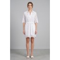 Markup abito in cotone pizzo sangallo MW1610206 [0acbf339]